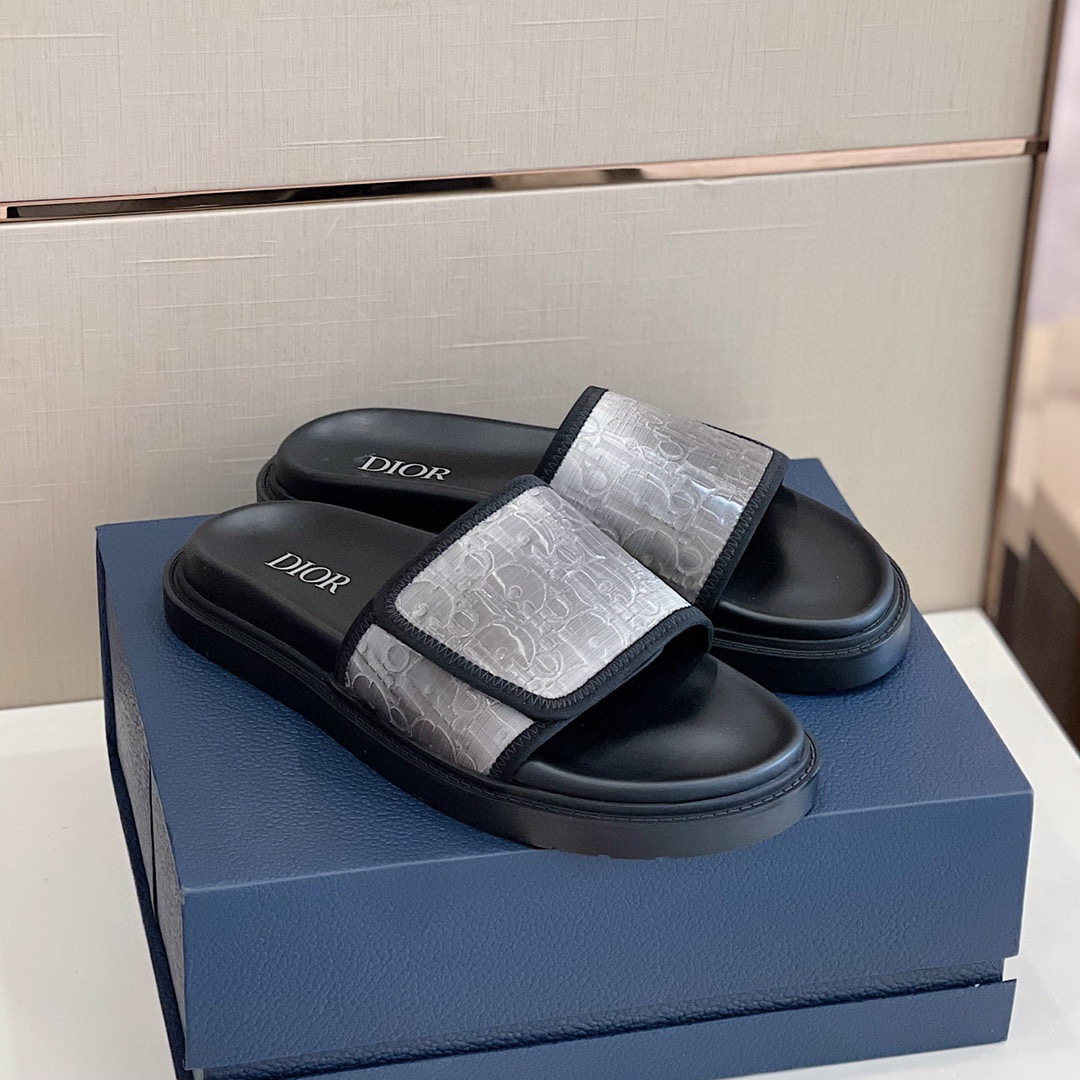 DÉP DIOR OBLIQUE MAN SLIPPER