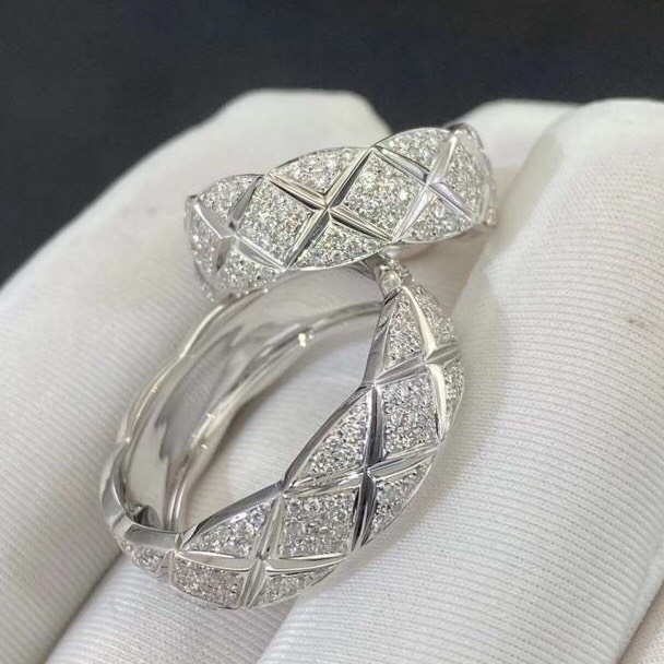 NHẪN  COCO CHANEL CRUSH RING DIAMOND WHITE GOLD 18K