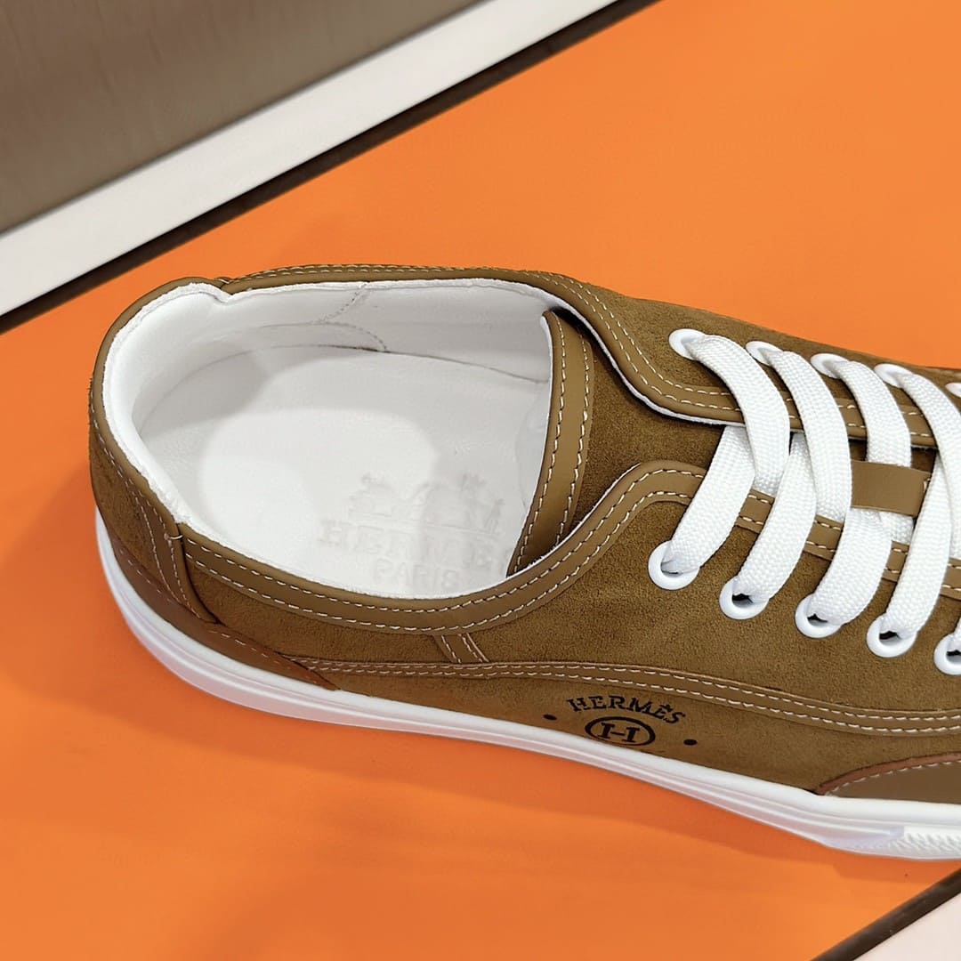GIÀY HERMES SNEAKER LOW SPORTS BROWN