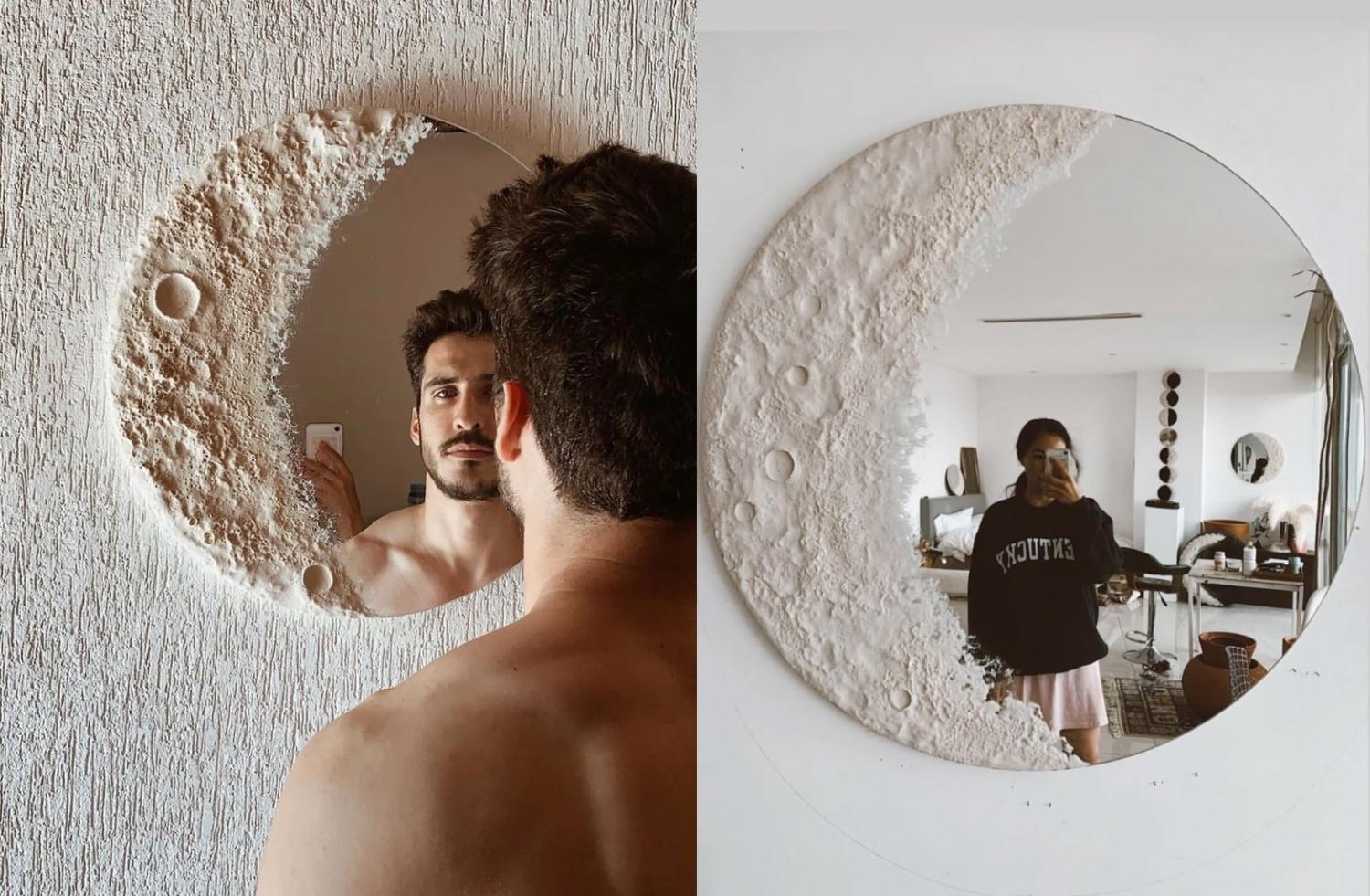 GƯƠNG Lunar Mirror Crescent Moon