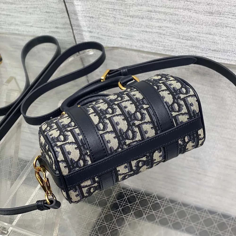 TÚI Dior Women Nano Dior Groove 17 màu xanh Dior Oblique Jacquard