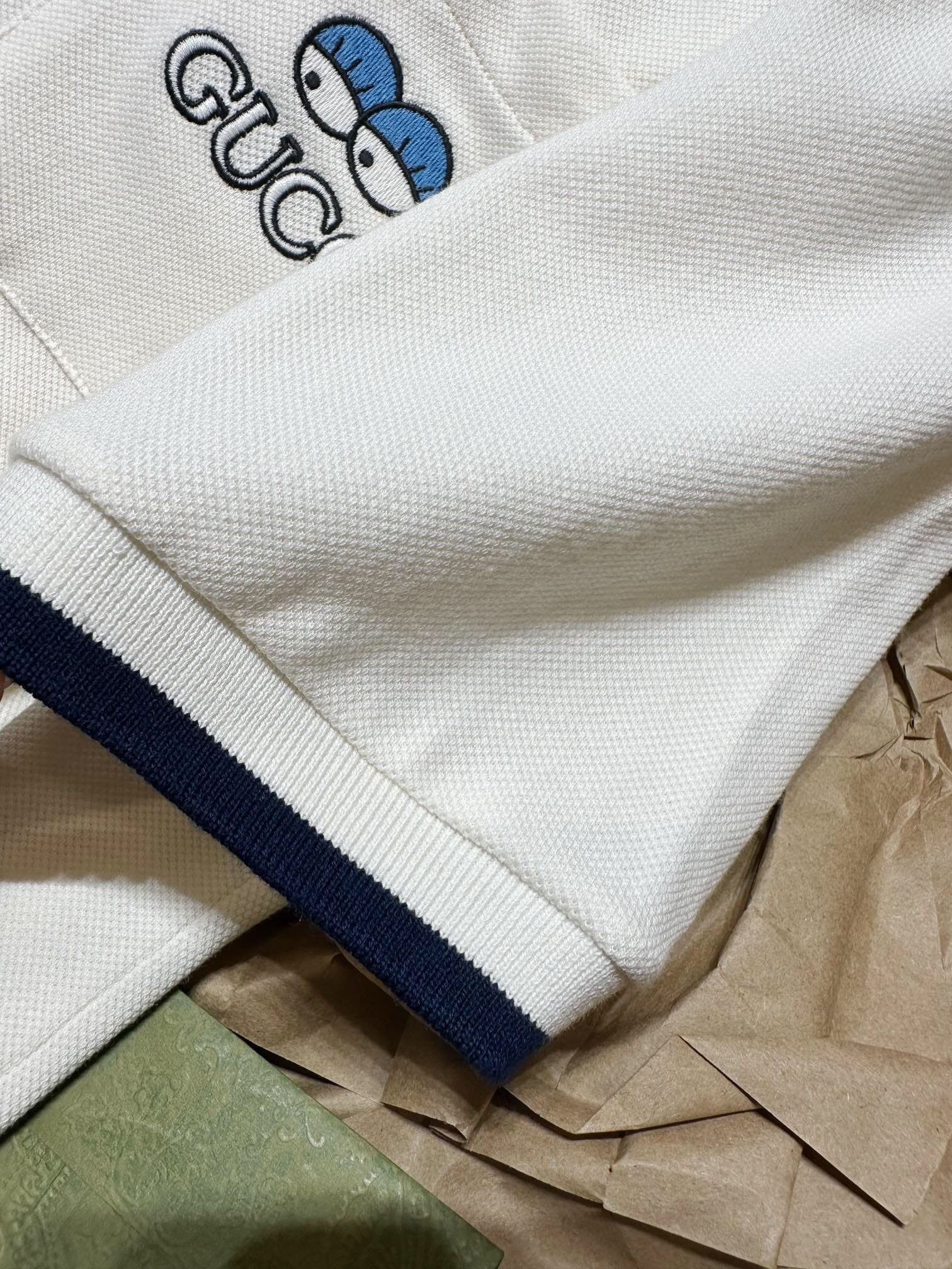 ÁO GUCCI GG POLO SHIRT MÀU TRẮNG UNISEX