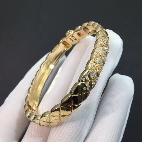 VÒNG TAY COCO CHANEL CRUSH BRACELET DIAMOND YELLOW GOLD 18K