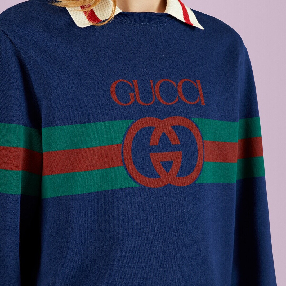 ÁO GUCCI GG LINEN SWEATSHIRT