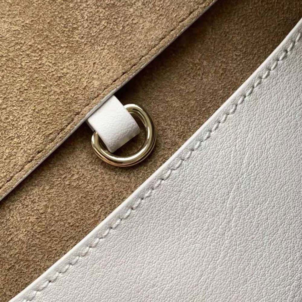 TÚI Loewe Women Hammock Nugget Bag in Nappa Calfskin-White
