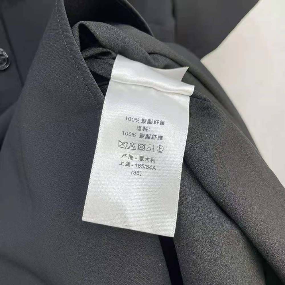 VÁY Dior Women Short Flared Dress Black Wool and Silk