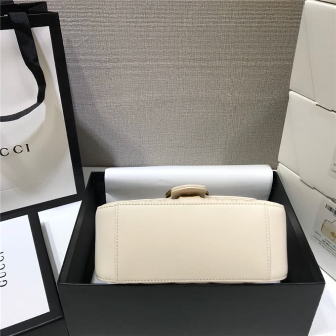 TÚI Gucci GG marmont mini top handle bag white Top Quality