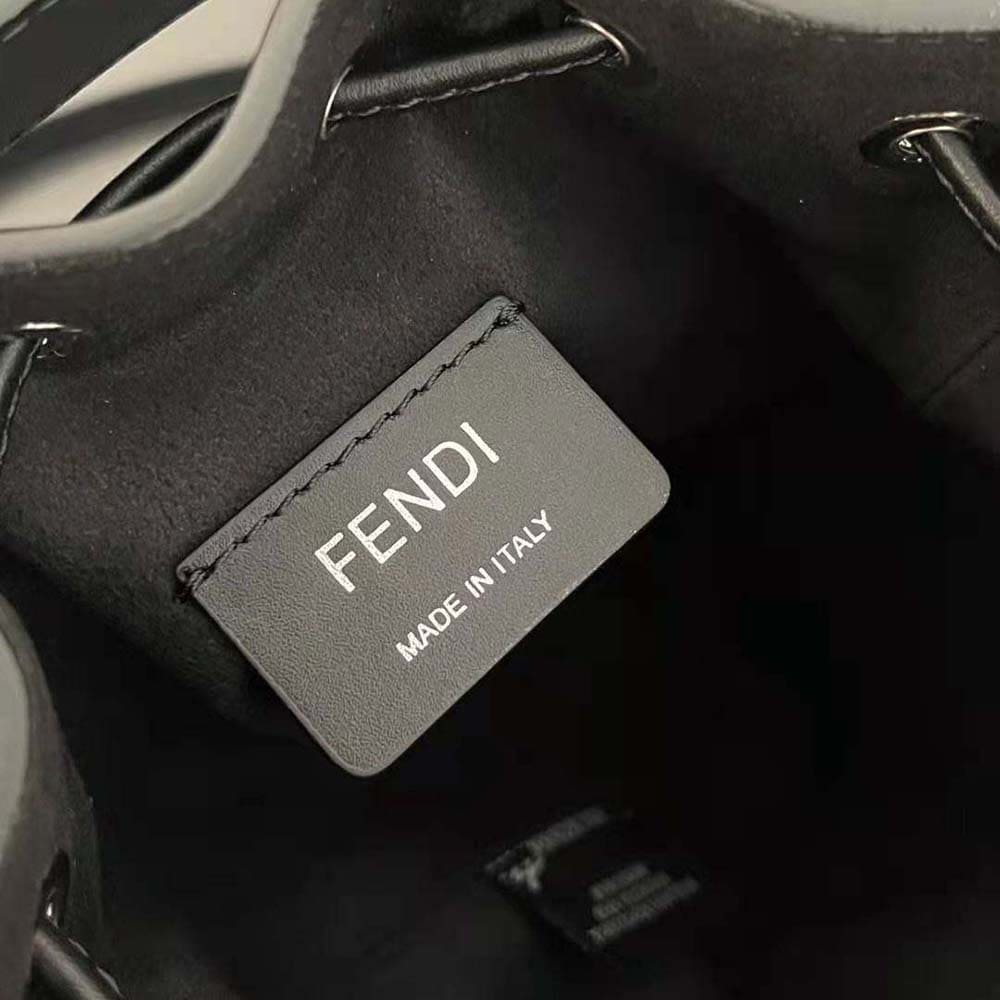 TÚI Fendi Women Mon Tresor Black Leather Mini-bag