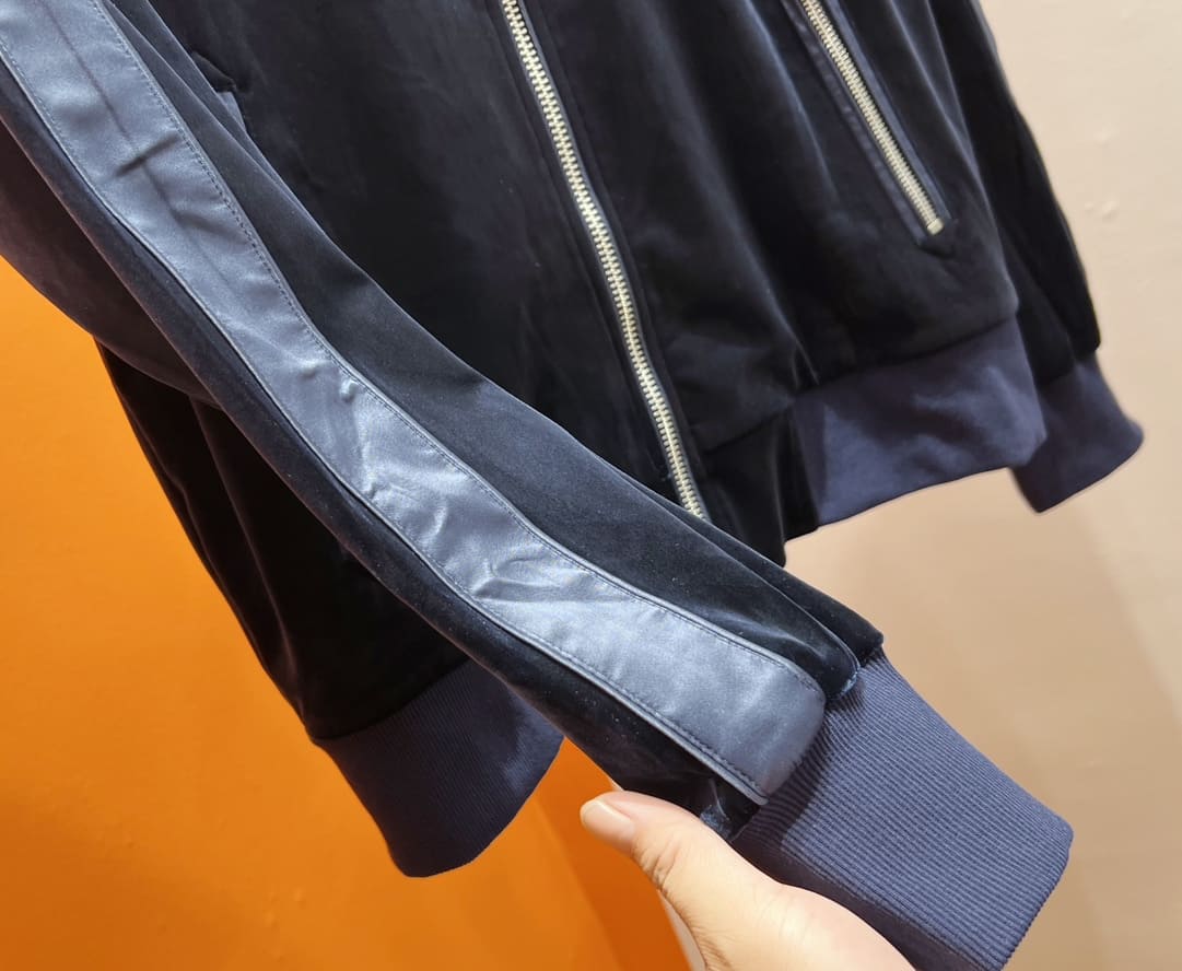ÁO TOM FORD BLUE VELVET LEATHER JACKET