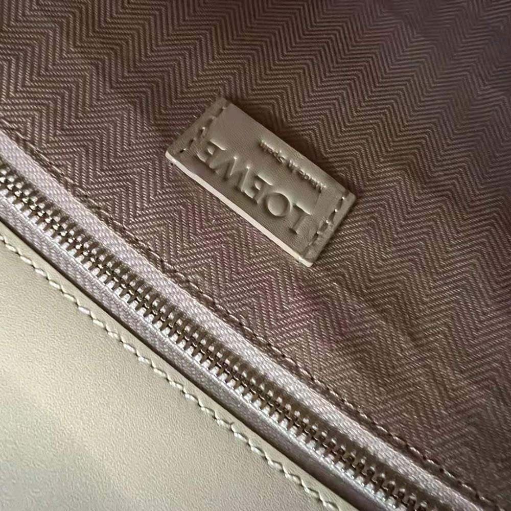 TÚI LOEWE Tote Standard A4 bằng da bê màu vàng