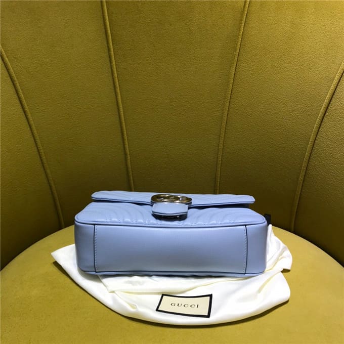TÚI Gucci GG marmont small shoulder bag blue Top Quality
