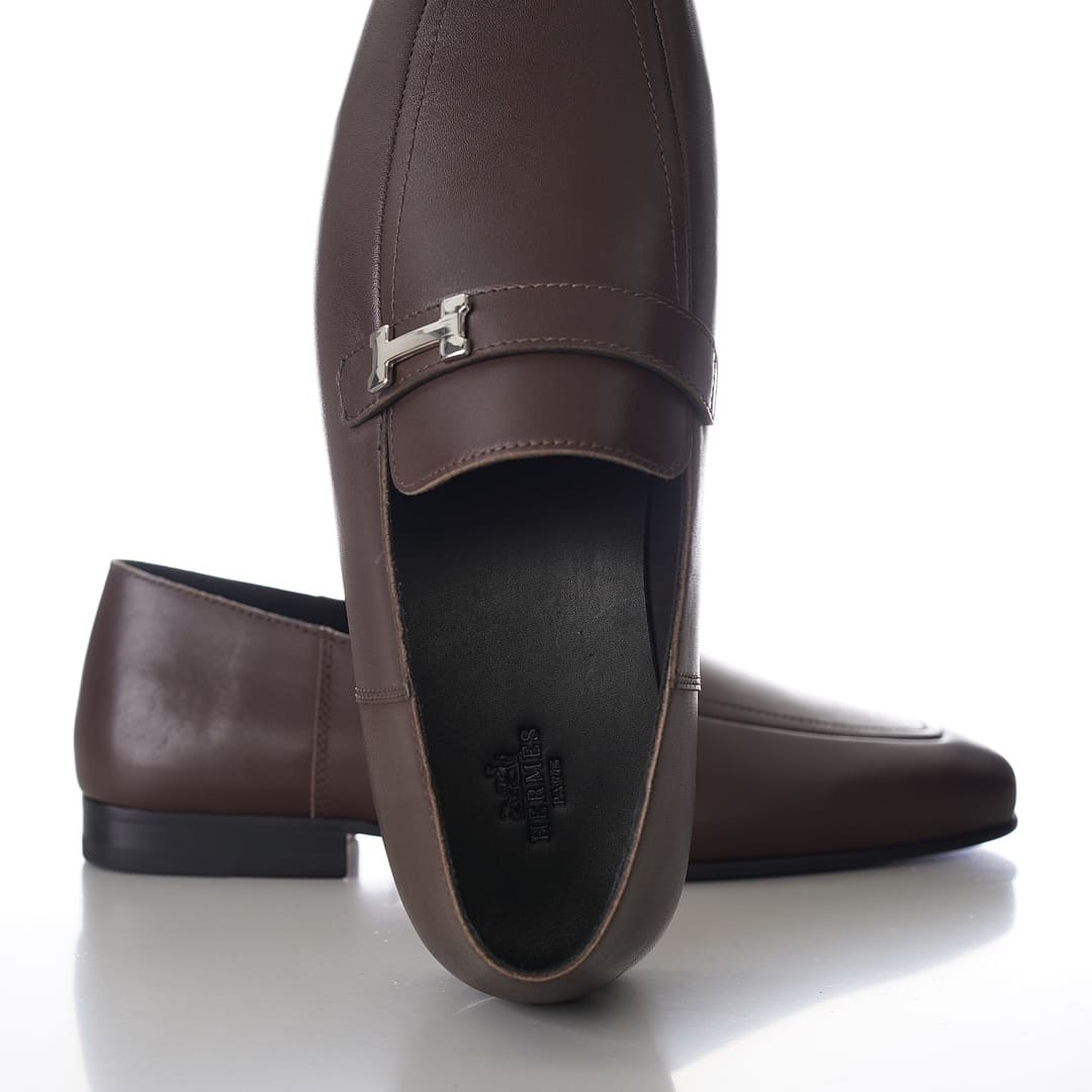 GIÀY HERMES GIOVANNI LOAFER BROWN AAA