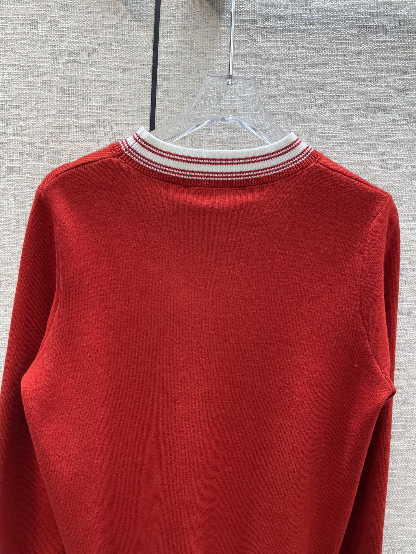 ÁO DIOR Round-Neck Brown Sweater