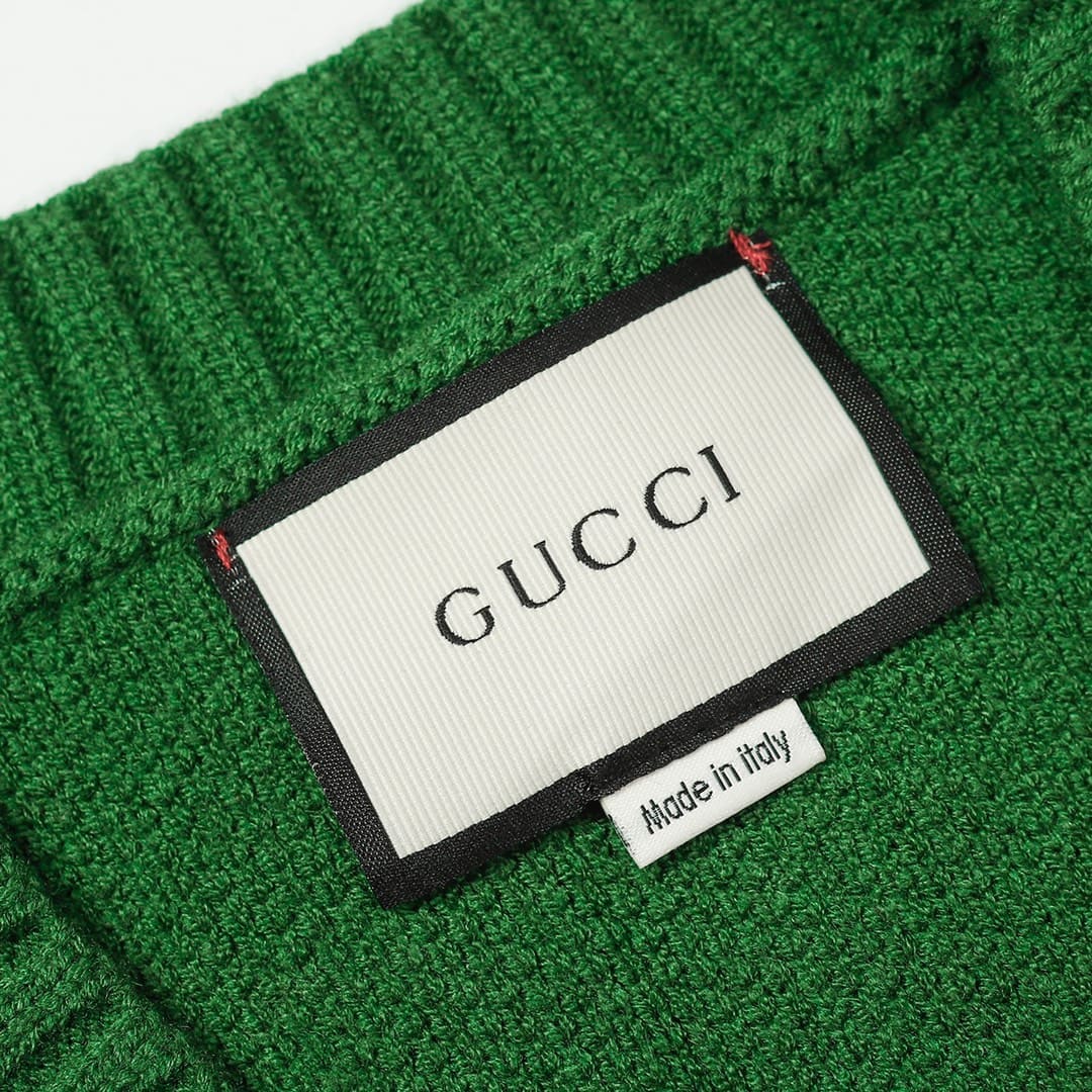 ÁO GUCCI Gile Cashmere Green and Pink