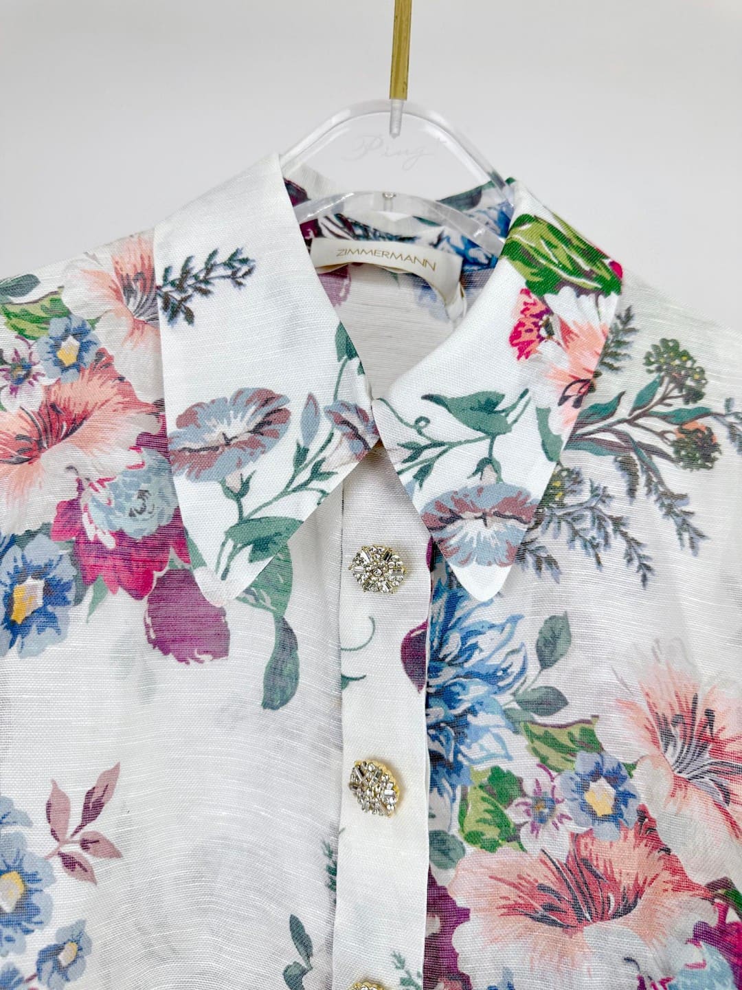 ÁO ZIMMERMANN Flower Vintage Dress High Classy