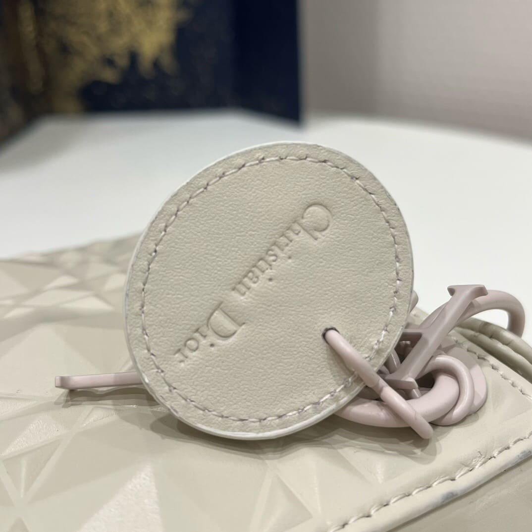 TÚI CHRISTIAN DIOR Micro Lady Dior my Abcdior Bag White Cannage Calfskin with Diamond Motif Top Quality