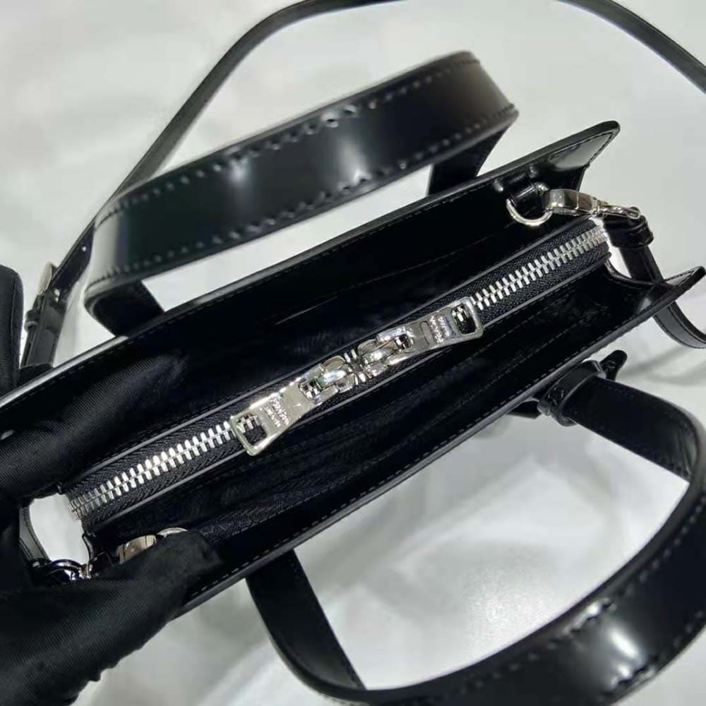 TÚI Prada Women Re-Edition 1995 Brushed-Leather Mini Handbag-Black