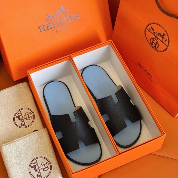 DÉP HERMES IZMIR BLUE BLACK SANDAL AAA