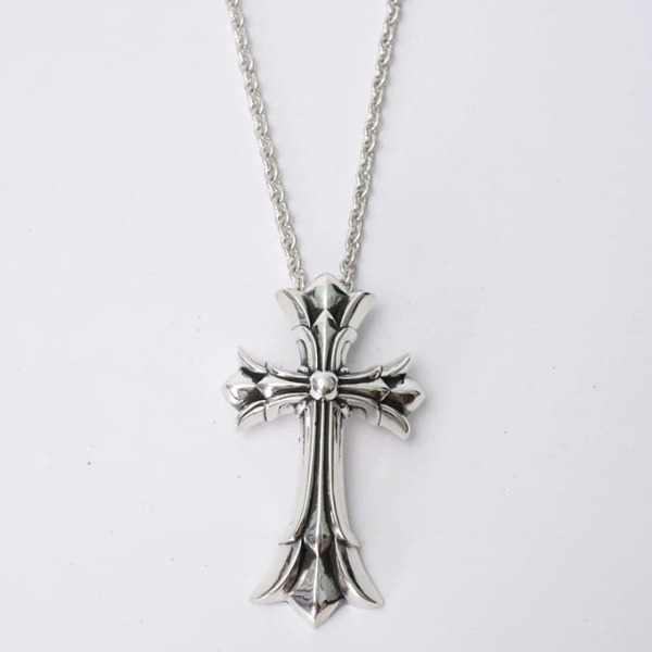 VÒNG CỔ CHROME HEARTS THÁNH GIÁ PUNK BIKER STYLE Bạc S925