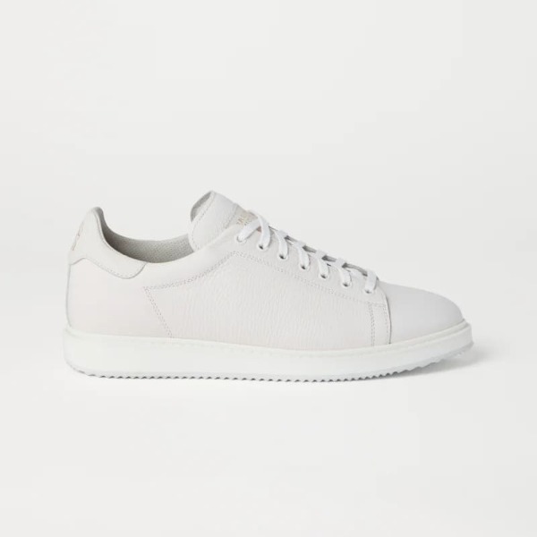 GIÀY BRUNELLO CUCINELLI SNEAKERS GRAIN CALFSKIN SHOES AAA DA BÊ HẠT