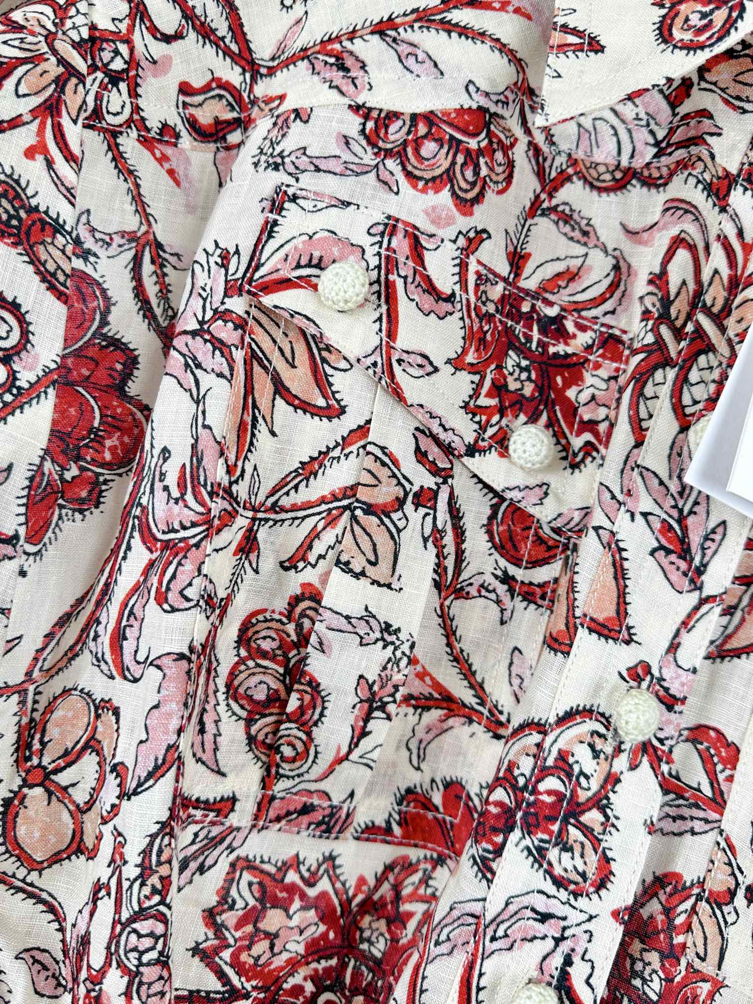 VÁY ZIMMERMANN Red Flower Vintage Dress
