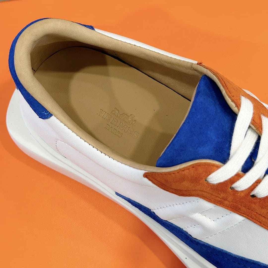 GIÀY HERMES SNEAKER LOW SPORTS SUEDE BLUE