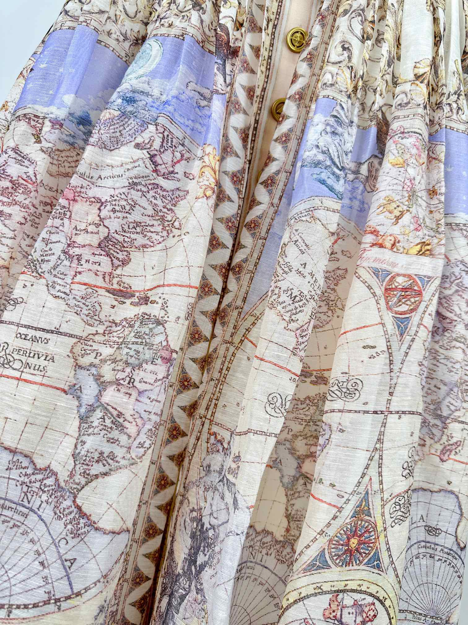 VÁY ZIMMERMANN Map Vintage Dress