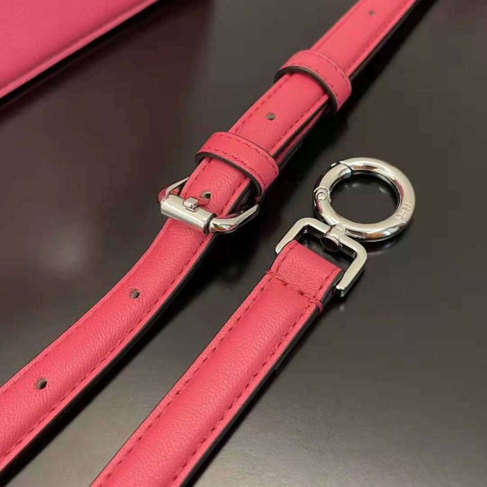 TÚI Fendi Women Peekaboo ISeeU Petite Rose Padded Nappa Leather Bag