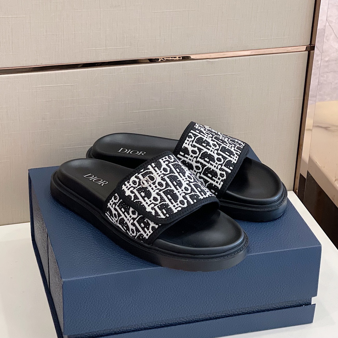 DÉP DIOR OBLIQUE MAN SLIPPER