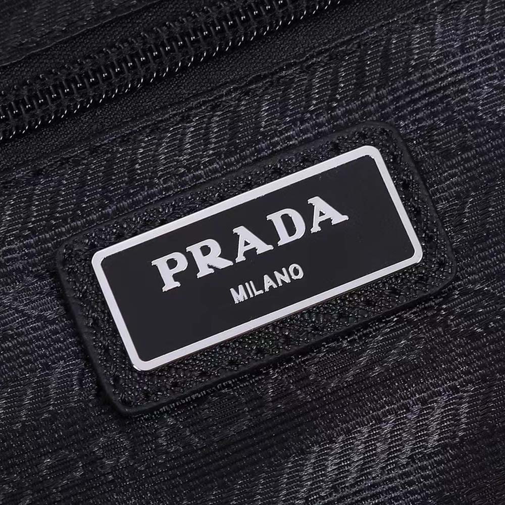 TÚI PRADA Re-Nylon and Saffiano Leather Duffle Bag-Black