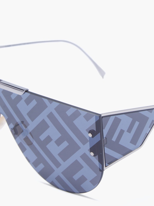 FENDI FF aviator metal sunglasses