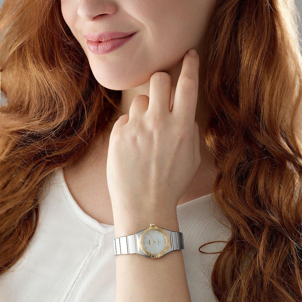 ĐỒNG HỒ OMEGA Constellation Manhattan 18ct Rose Gold Diamond Ladies Watch