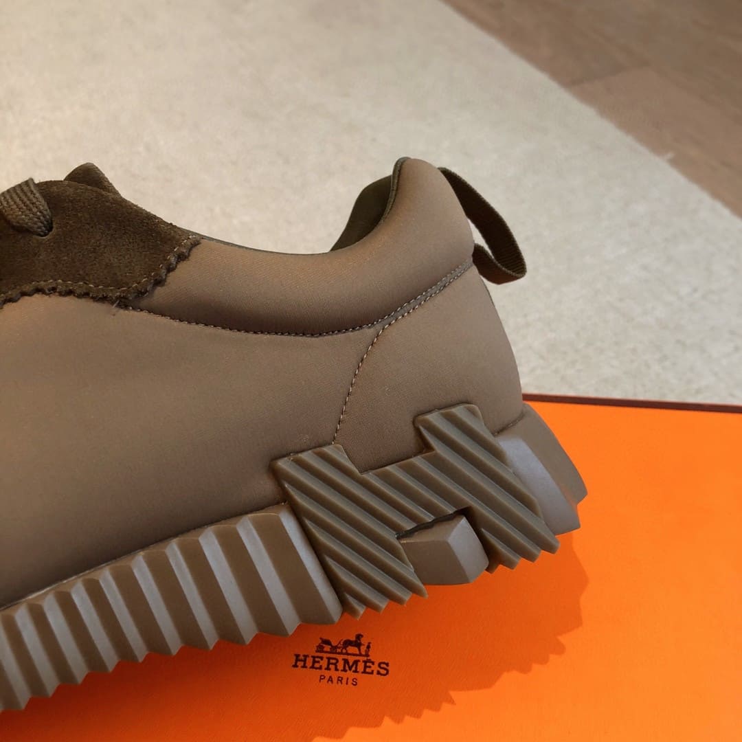 GIÀY HERMES BOUNCING SNEAKER LOW SPORTS DARK CAFE