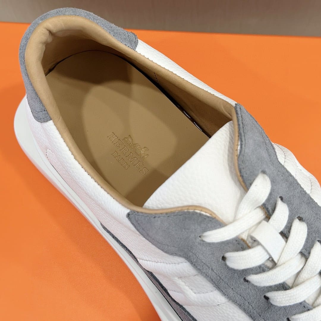 GIÀY HERMES SNEAKER LOW SPORTS SUEDE GREY
