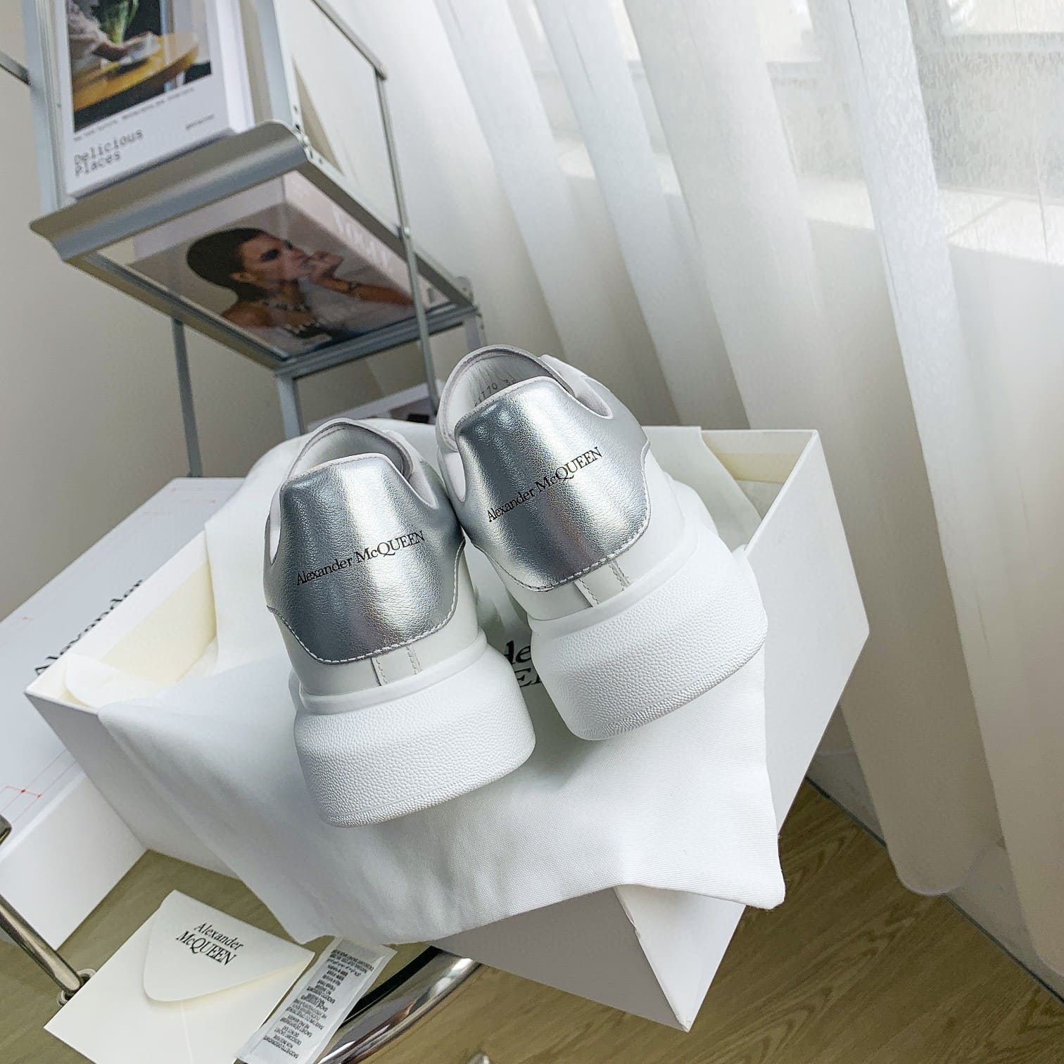 GIÀY ALEXANDER MCQUEEN SNEAKERS SHOES AAA UNISEX NAM VÀ NỮ DA BÊ HẢO HẠNG