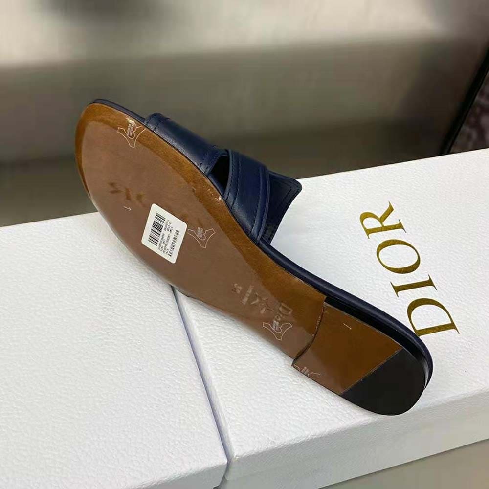 DÉP Dior Women 30 Montaigne Slide Black Calfskin