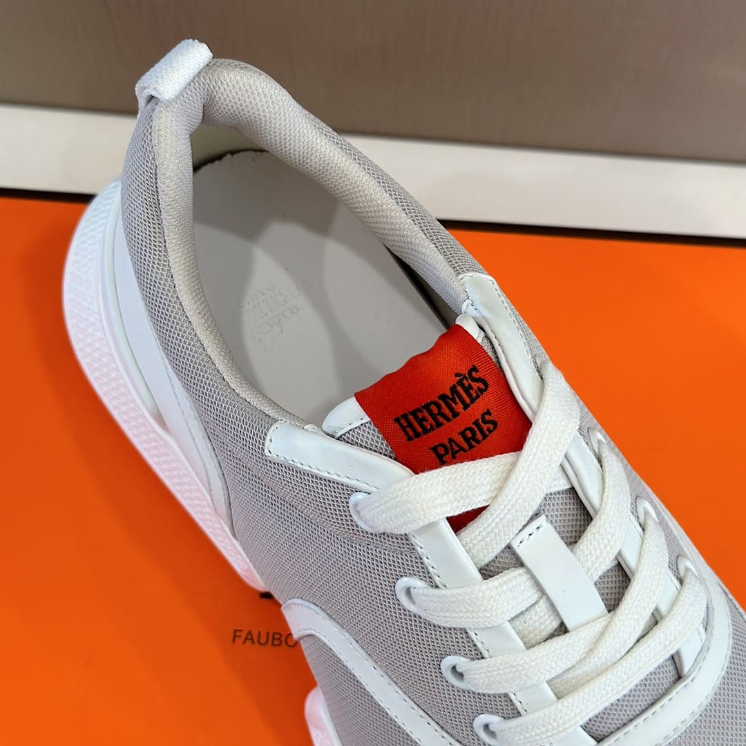 GIÀY HERMES H BOUNCING SNEAKER LOW SPORTS GREY