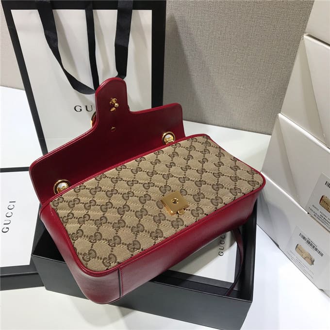 TÚI Gucci GG marmont small shoulder bag red Top Quality