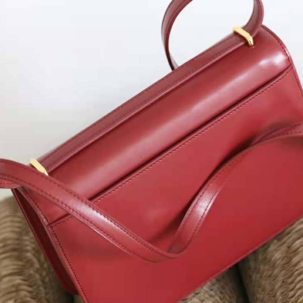 TÚI LOEWE Goya bằng da bê lụa màu nâu đỏ