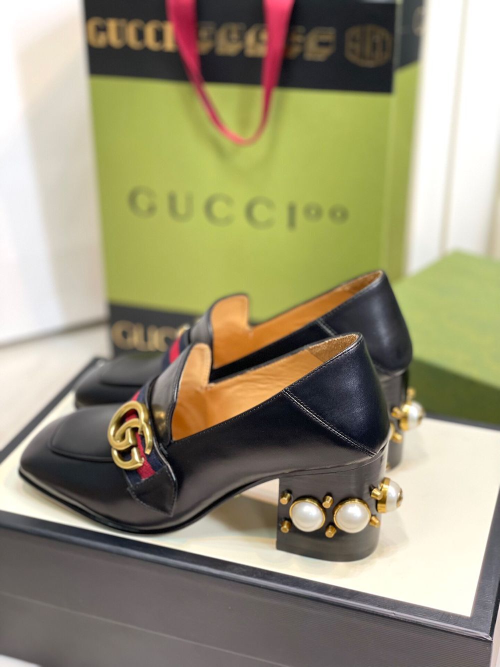 GIÀY GUCCI GG HEEL SHOES