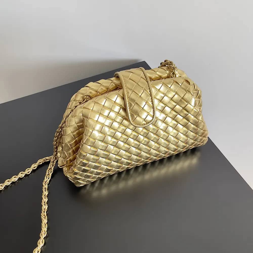 TÚI Bottega Veneta Women Small Lauren 1980-Vàng