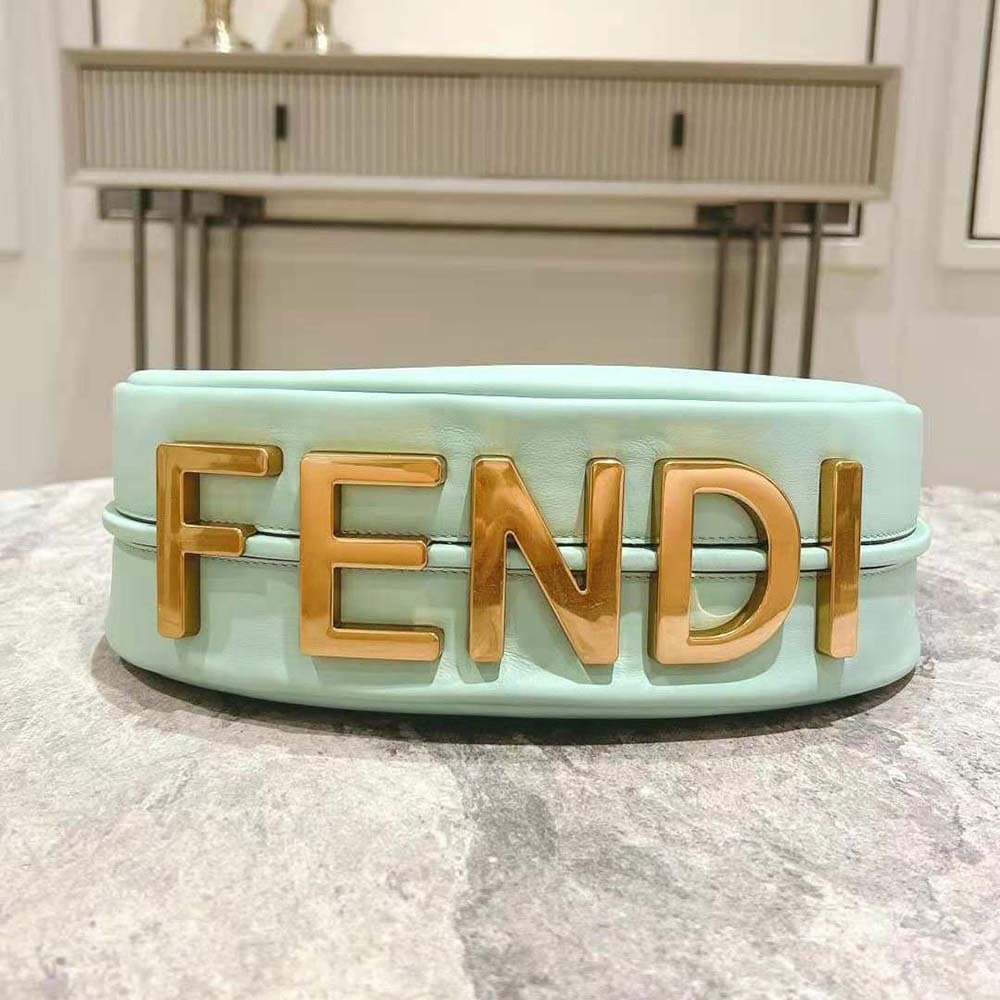 TÚI FENDI Women Fendigraphy Small Mint Green Leather Bag