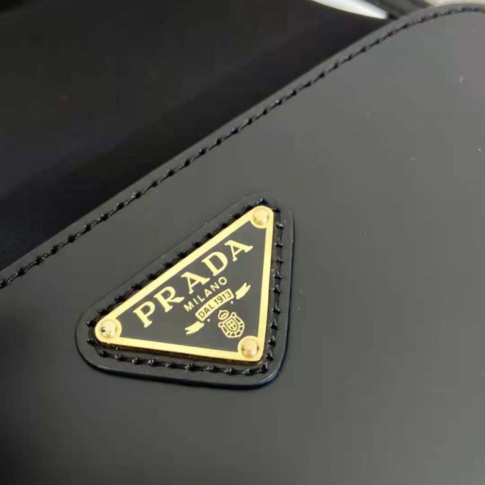 TÚI Prada Women Re-Nylon and Brushed Leather Bag-Black