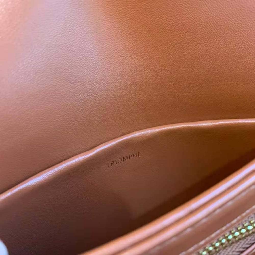 TÚI Celine Women Triomphe Saddle Bag in Triomphe Canvas