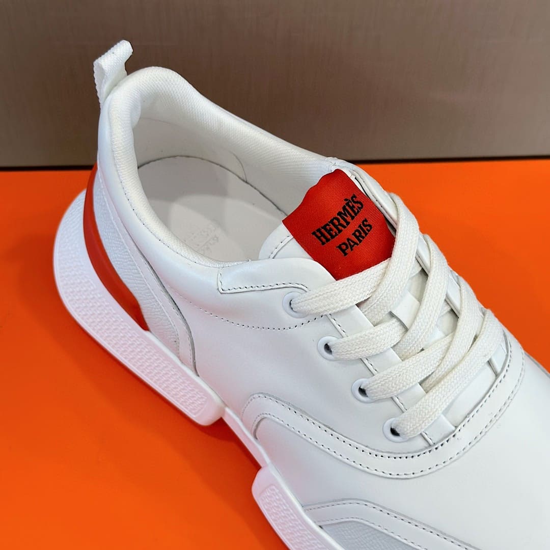 GIÀY HERMES H BOUNCING SNEAKER LOW SPORTS WHITE