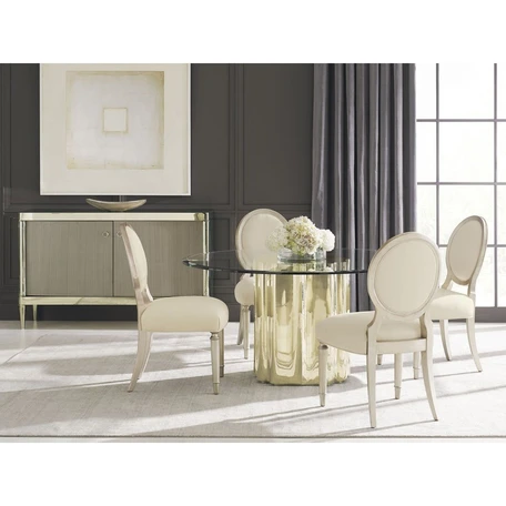 GHẾ KARA UPHOLSTERED VELVET DINING CHAIR