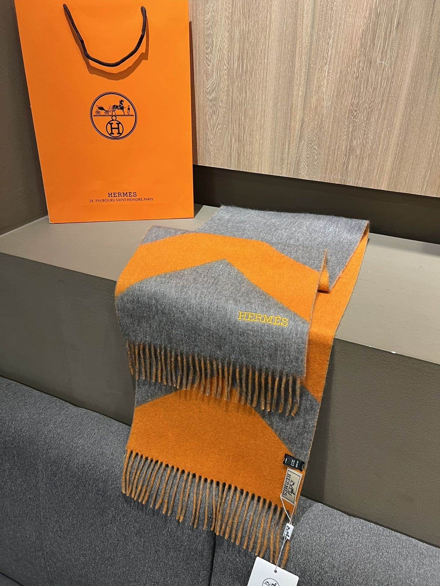 KHĂN HERMES cashmere scarf