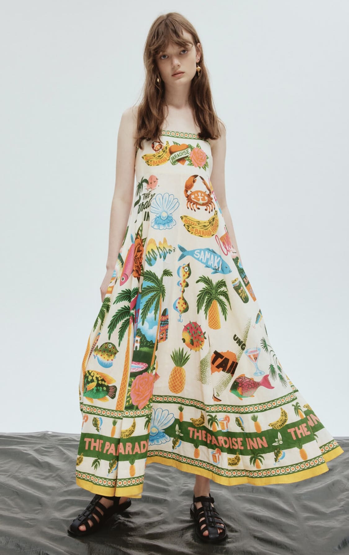 VÁY ALEMAIS HAI DÂY THE PARADISE INN IN LINEN High Classy