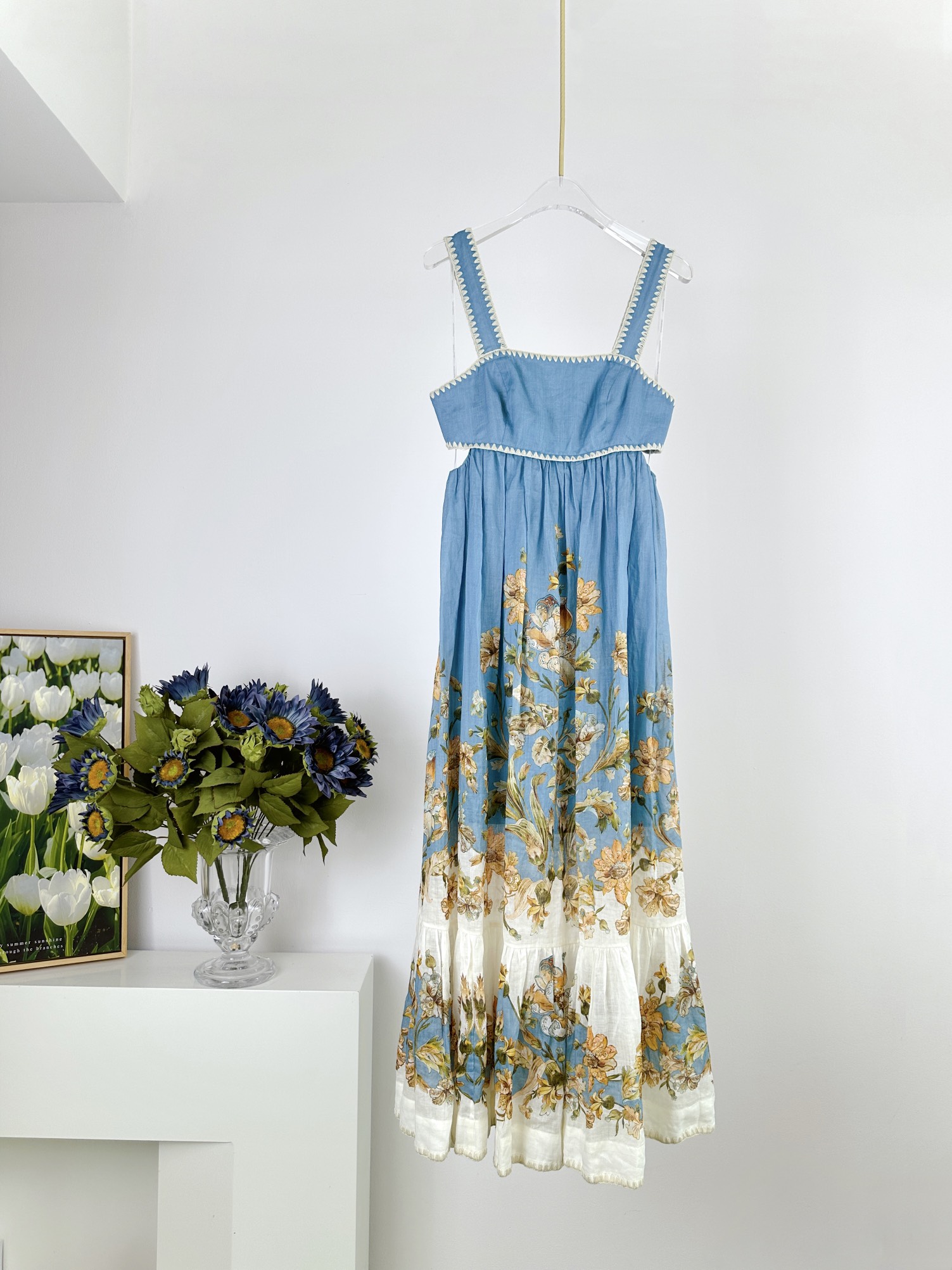 VÁY ZIMMERMANN Flower Long Vintage Dress