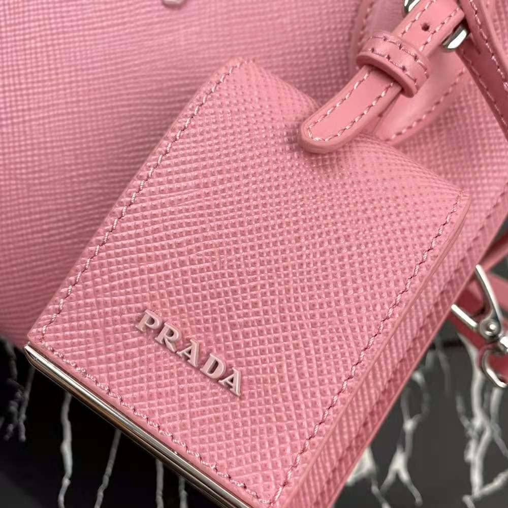 TÚI Prada Women Saffiano Leather Prada Monochrome Bag-Pink